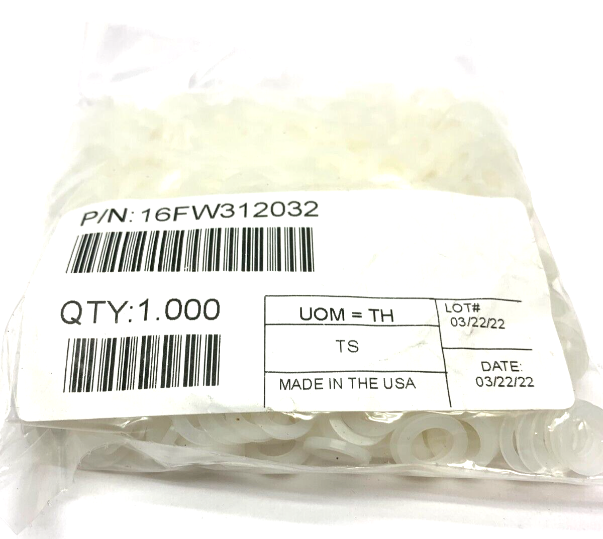 Essentra Components 16FW312032 Thick Nylon Washers 5/16 PACK OF 1000 - New - Maverick Industrial Sales