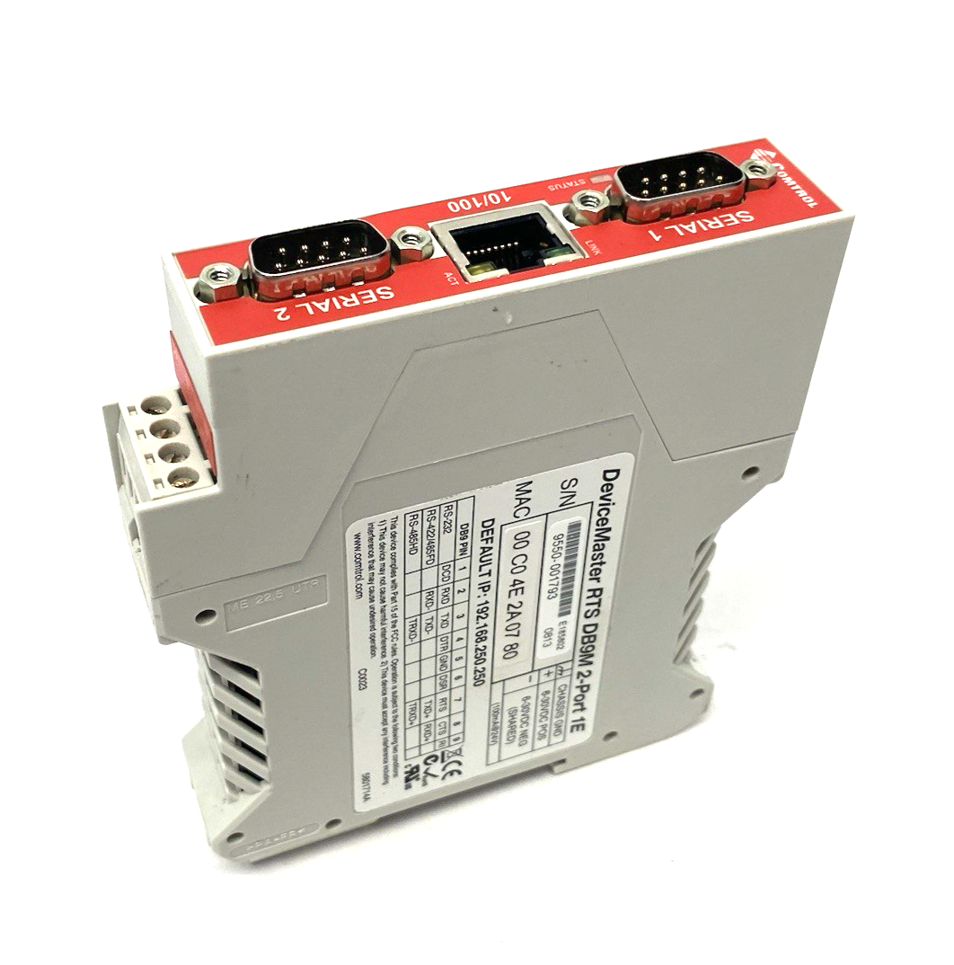 Comtrol DeviceMaster RTS DB9M 2-Port 1E Serial Device Module - Maverick Industrial Sales