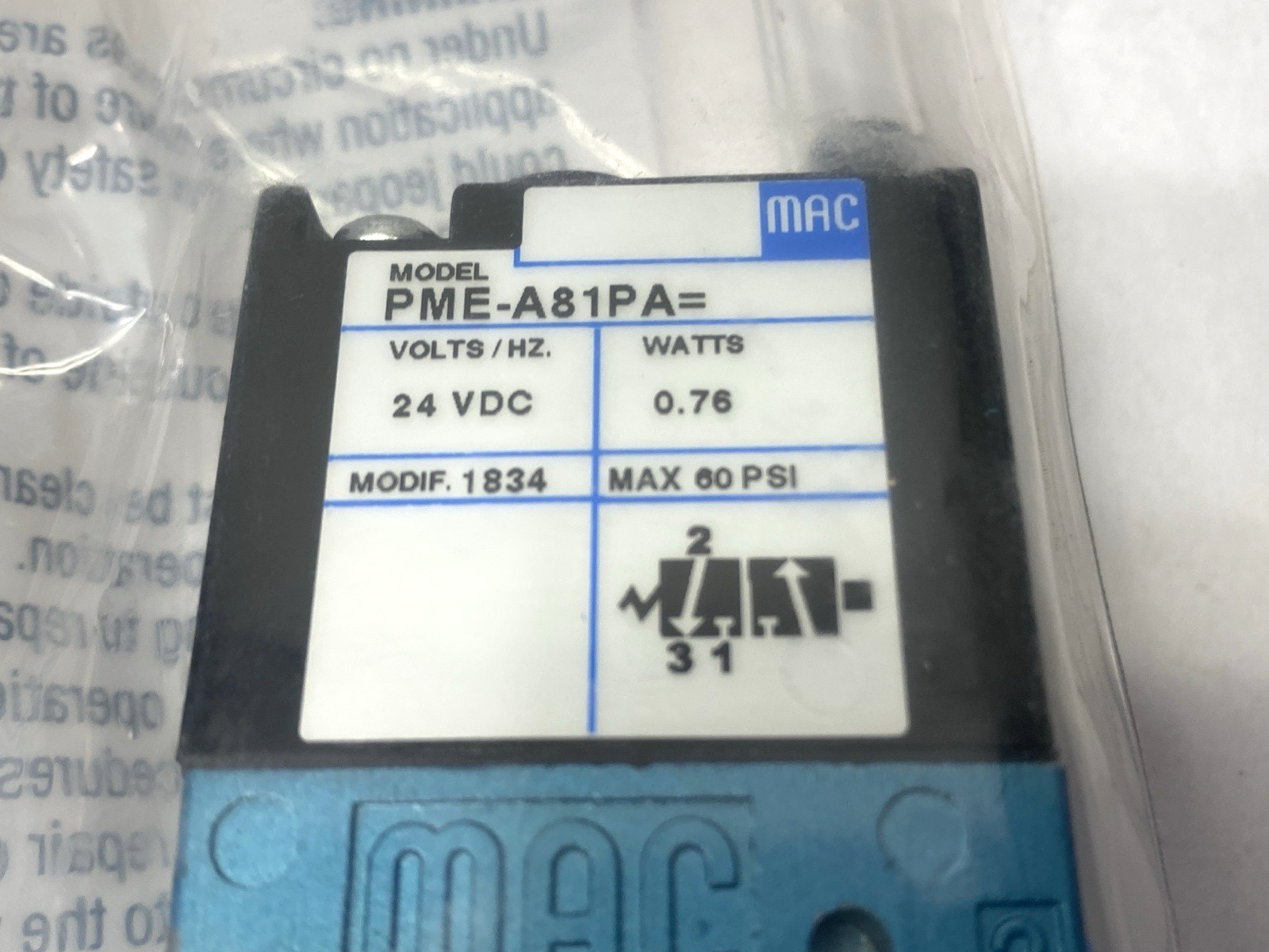 MAC Valves PME-A81PA Solenoid Valve - Maverick Industrial Sales
