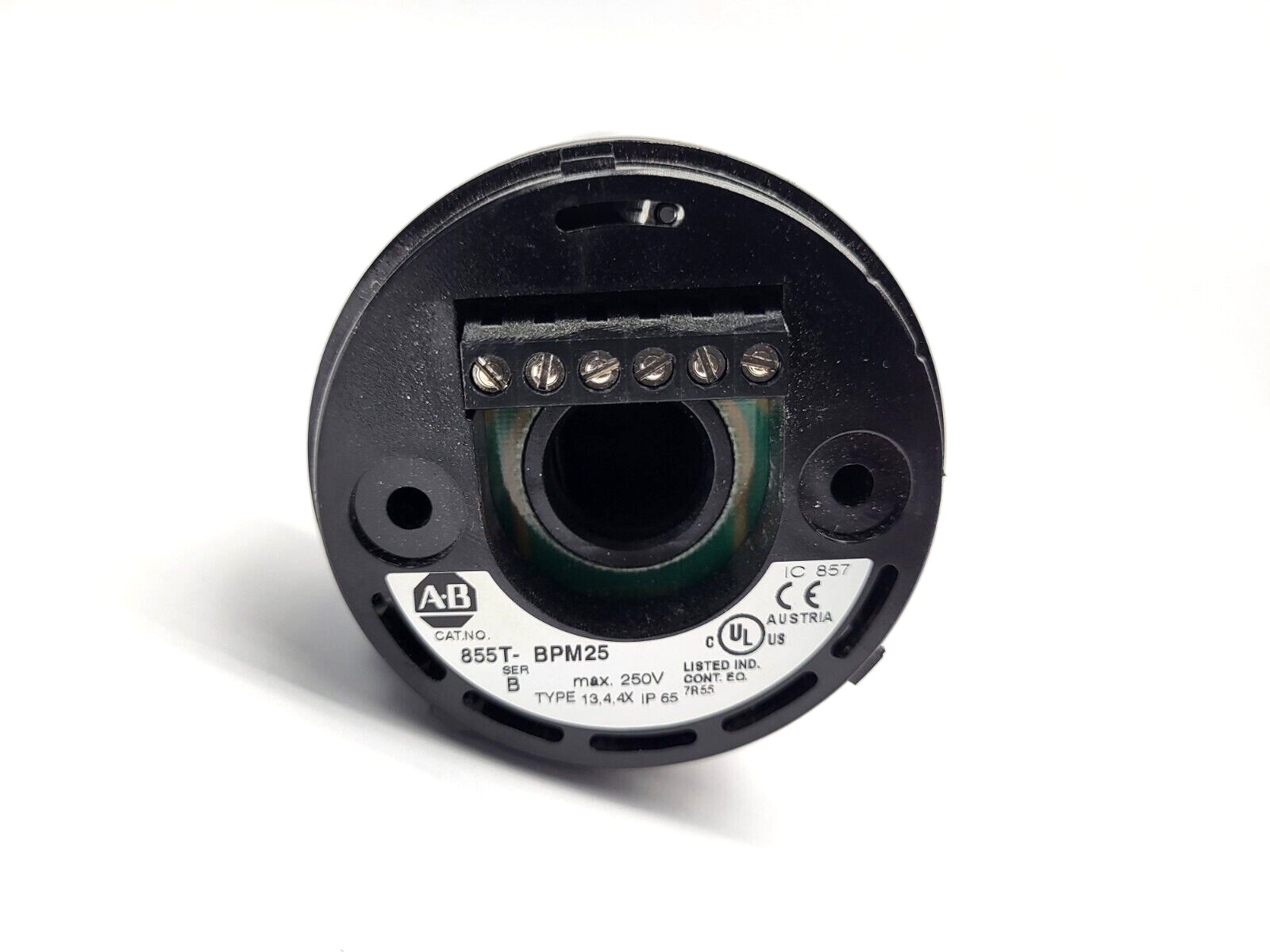 855T-BPM25 | Allen Bradley Ser. B Stack Light 25cm Pole Mounting Base w/ Foot - Used - Maverick Industrial Sales