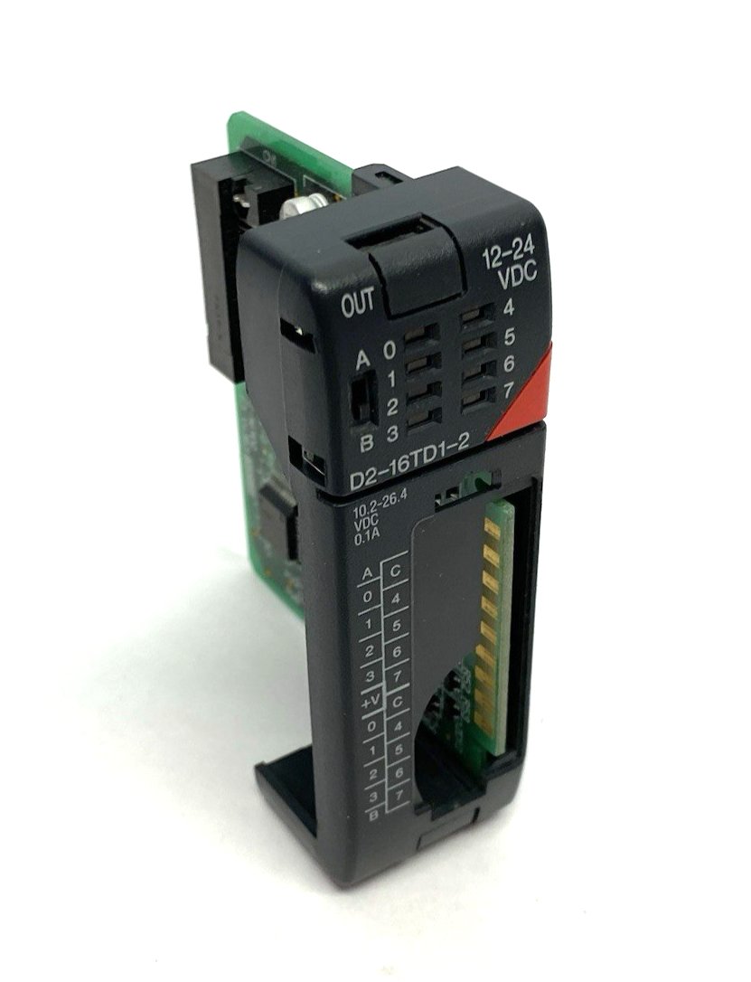 D2-16TD1-2 | Automation Direct DirectLOGIC DL205 Discrete Output Mod. BROKEN FACE - Used - Maverick Industrial Sales