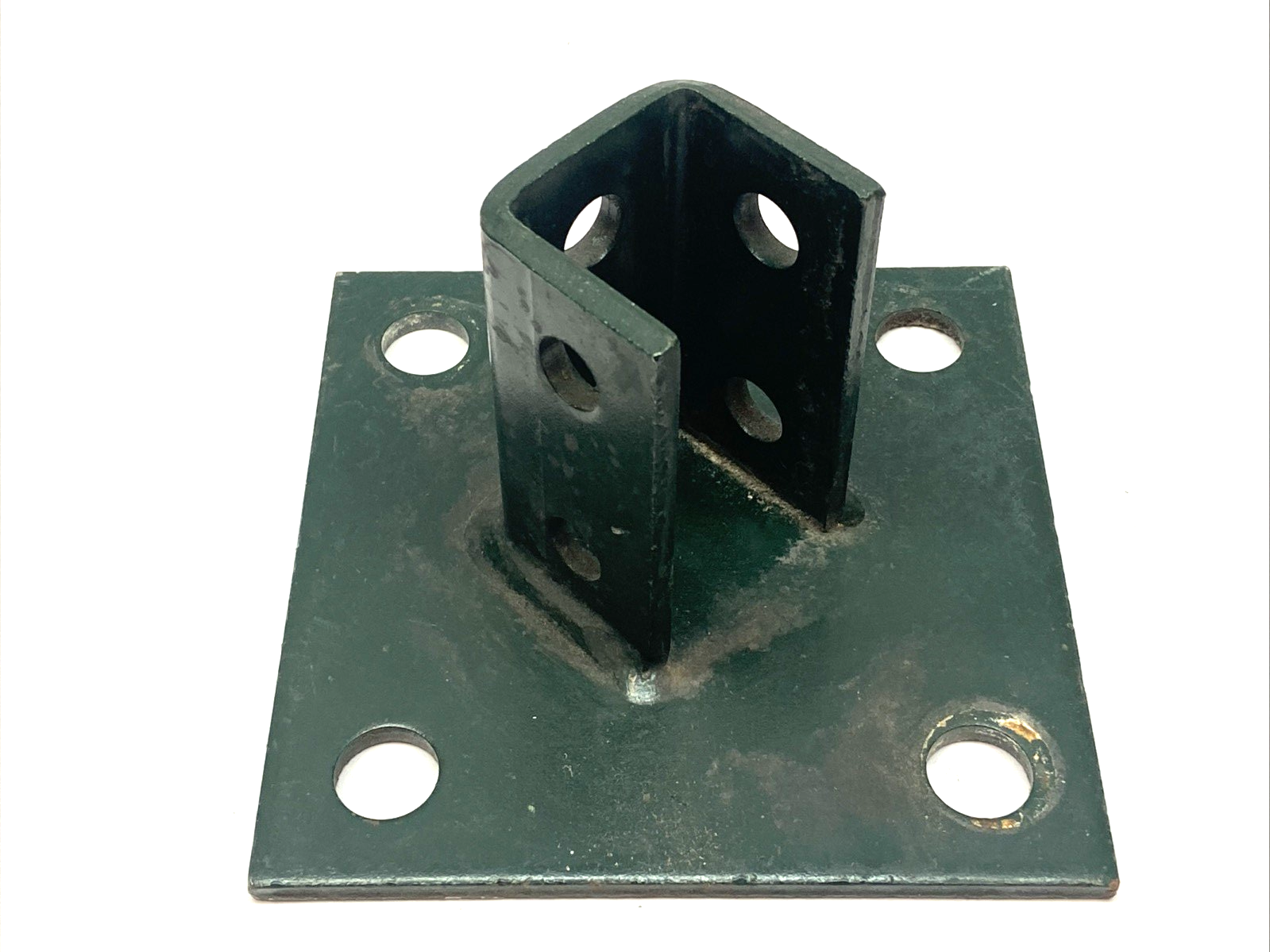 Eaton B280 Square Offset Post Base Green 6" x 6" x 3 1/2" Fits B22 1 5/8" - Maverick Industrial Sales