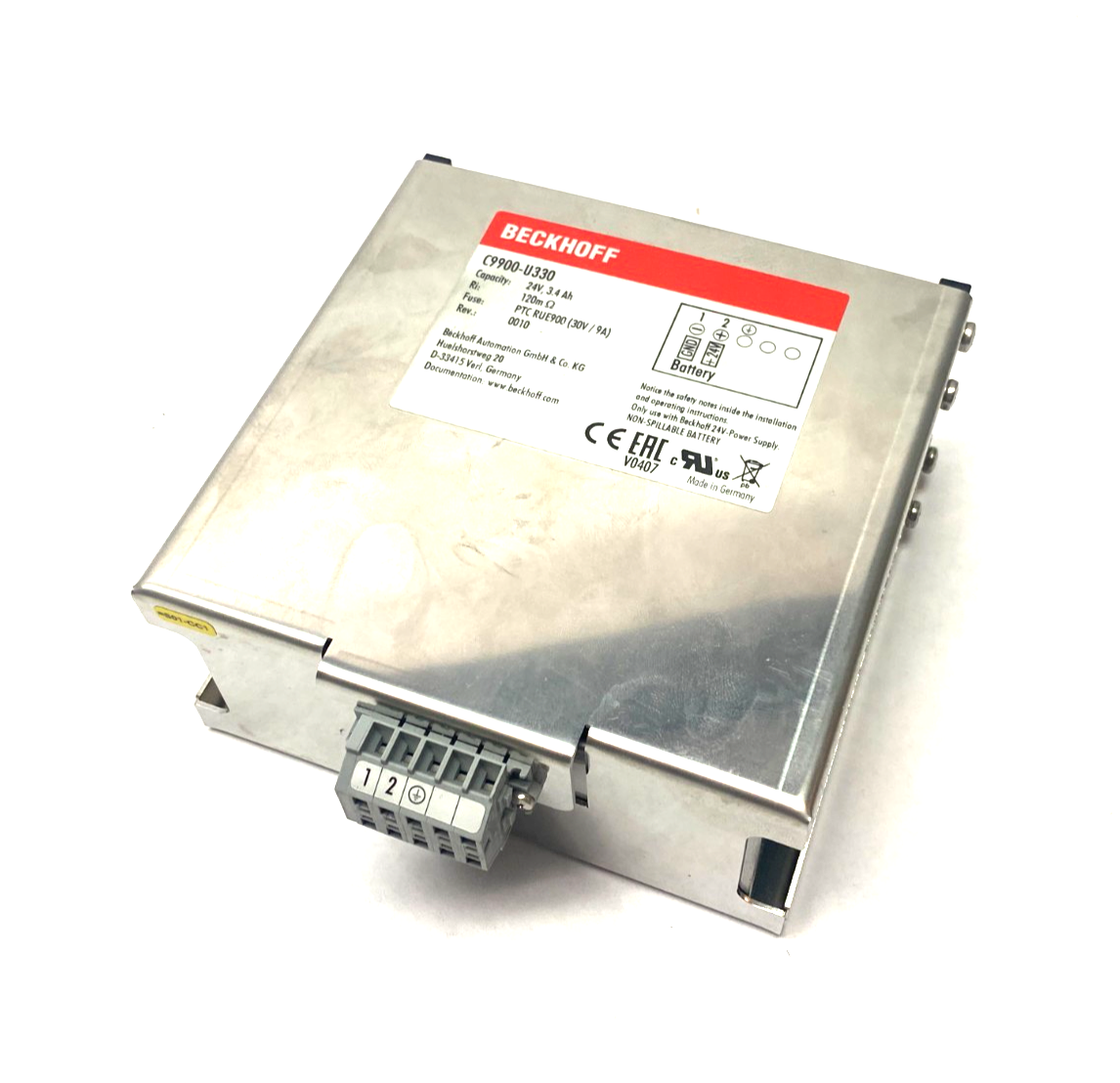 Beckhoff C9900-U330 Battery Pack, 24V - Maverick Industrial Sales