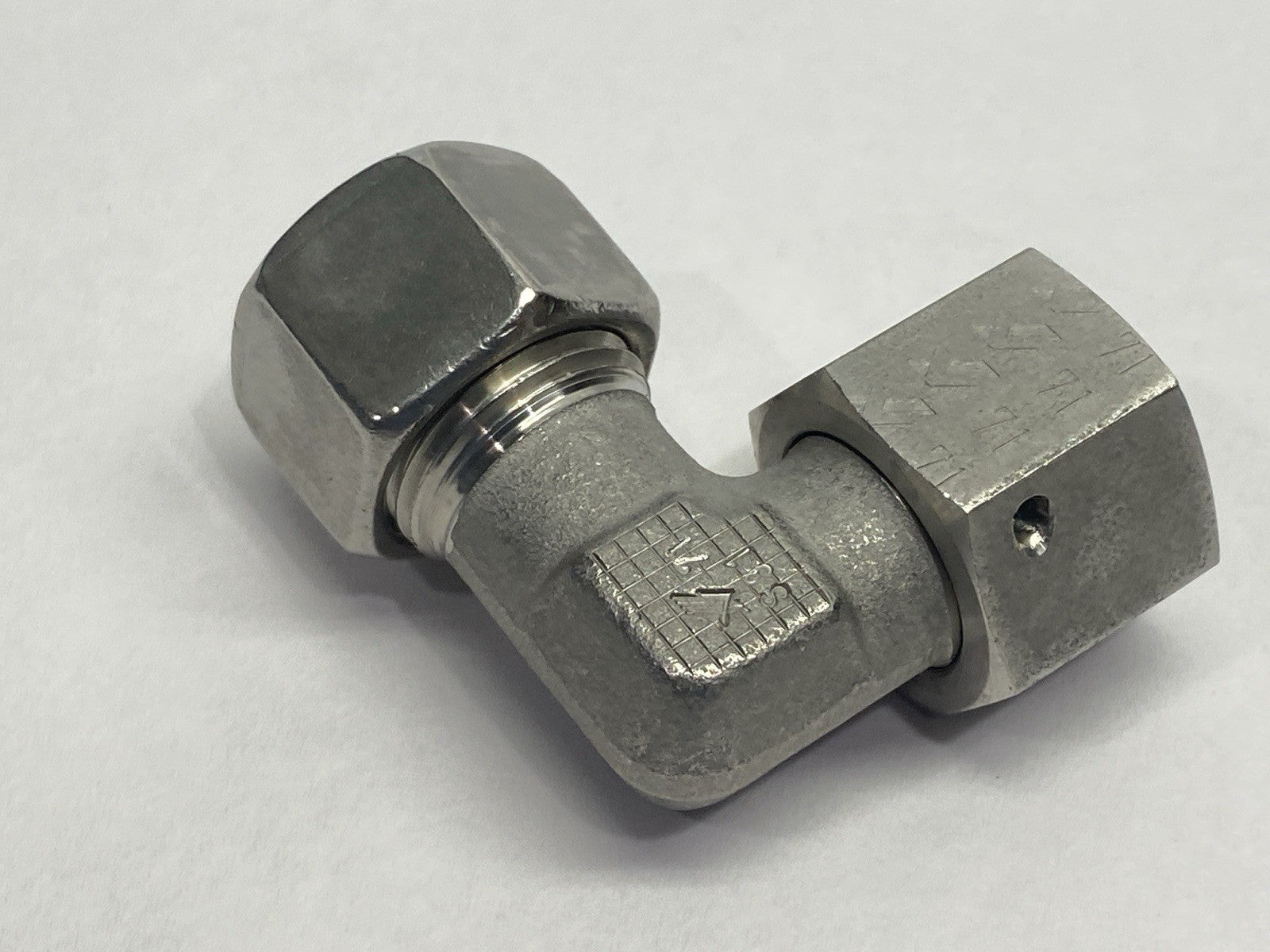 Brennan Industries D6500-L12-L12-SS Compression Fitting Elbow 12mm OD M18x1.5 - Maverick Industrial Sales