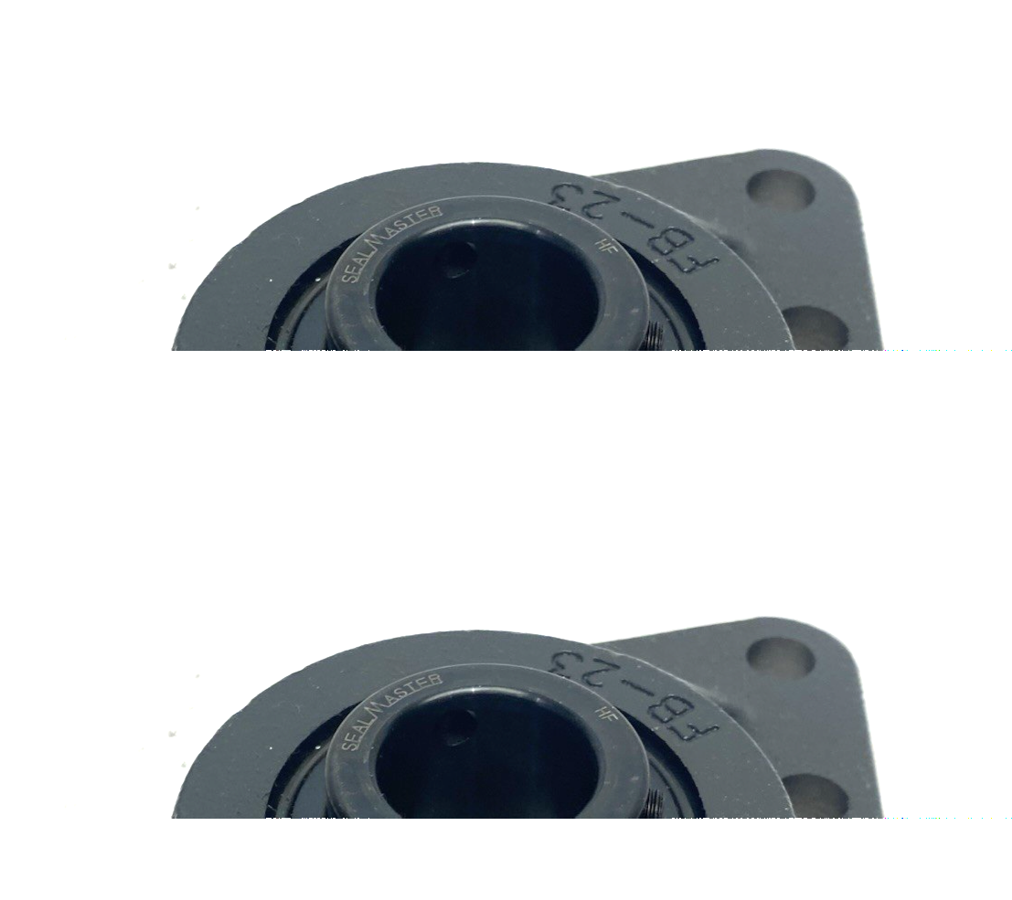 SealMaster FB-20 Three-Bolt Mounted Bearing Unit, Set Screw Gold Line, 1-1/4" - Maverick Industrial Sales