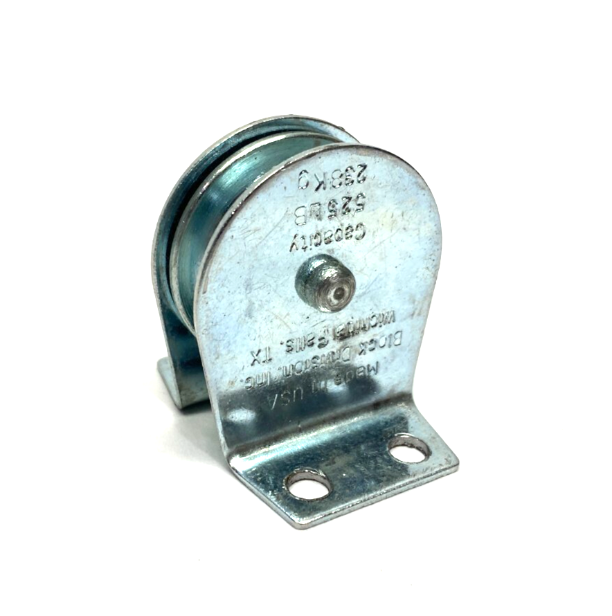 Block Division 4Jx65 Wire/Rope Pulley Block 3/16" Max Size 525lbs Capacity - Maverick Industrial Sales
