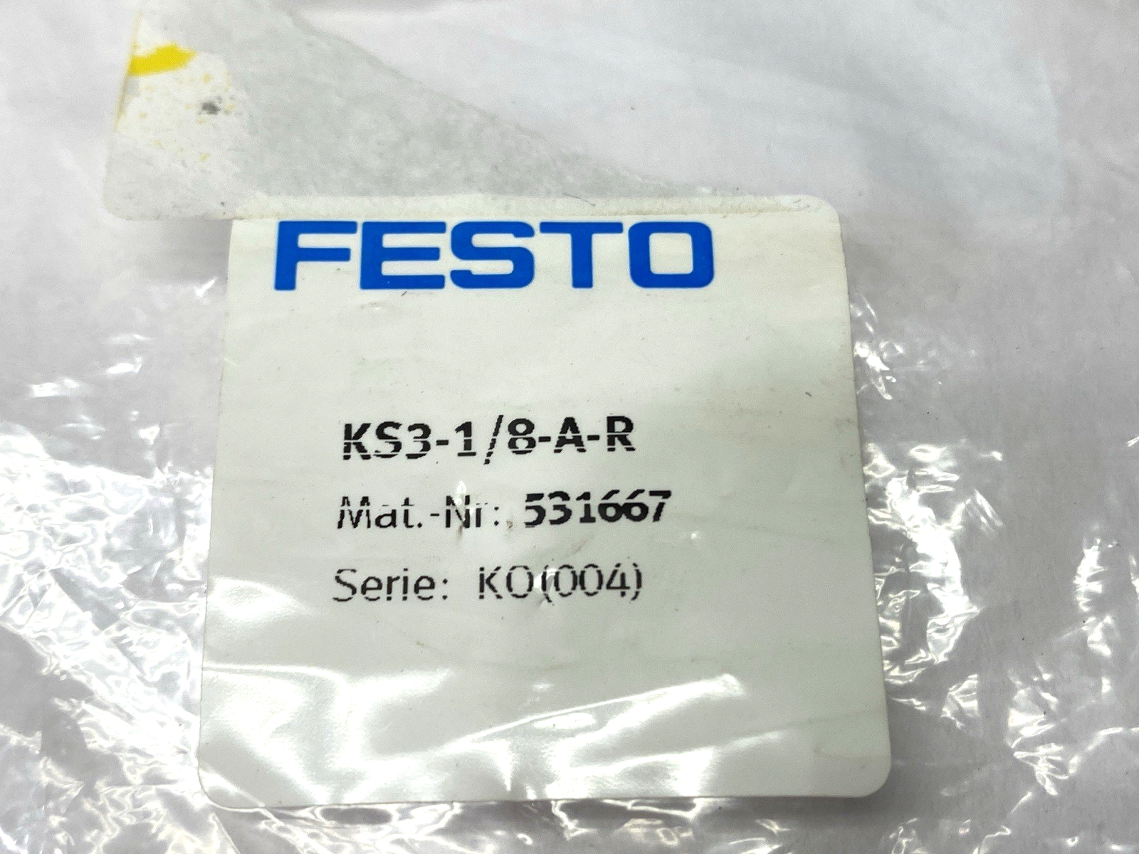 Festo KS3-1/8-A-R Quick Coupling Plug 531667 - Maverick Industrial Sales