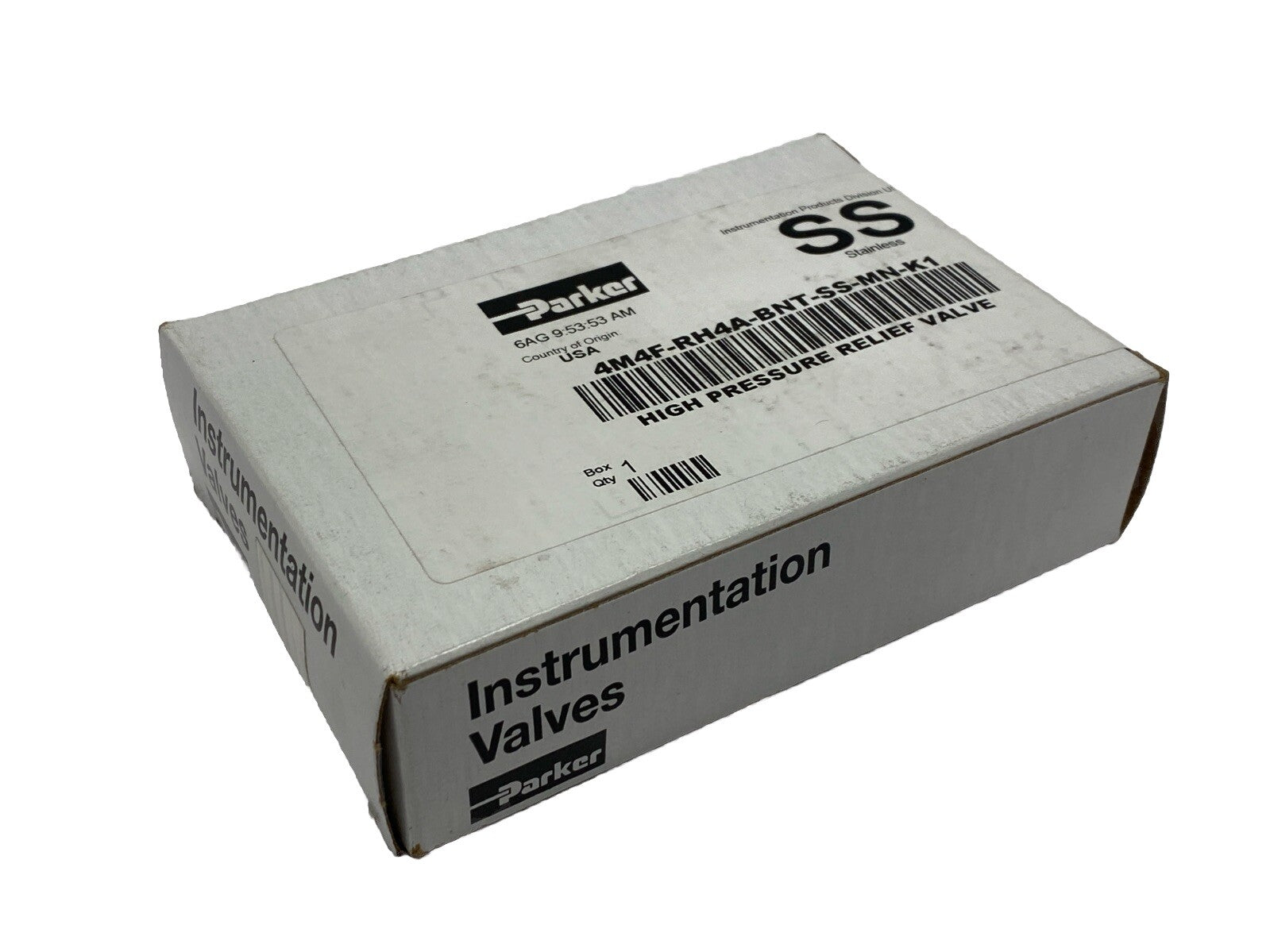 Parker 4M4F-RH4A-BNT-SS-MN-K1 RH4 High Pressure Relief Valve - New - Maverick Industrial Sales