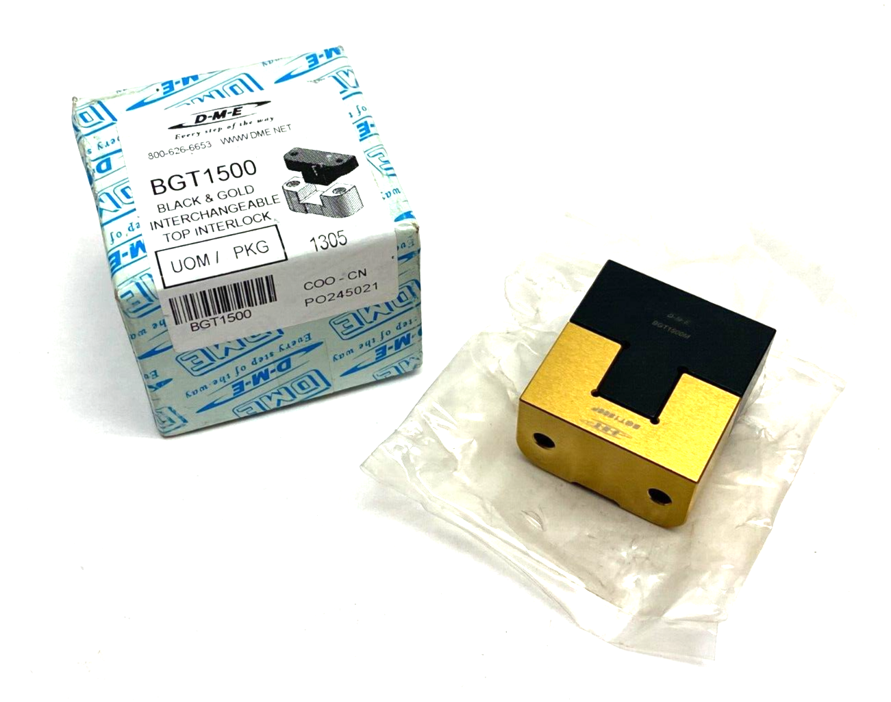 DME BGT1500 Black & Gold Interchangeable Top Lock 1.5" Width - Maverick Industrial Sales
