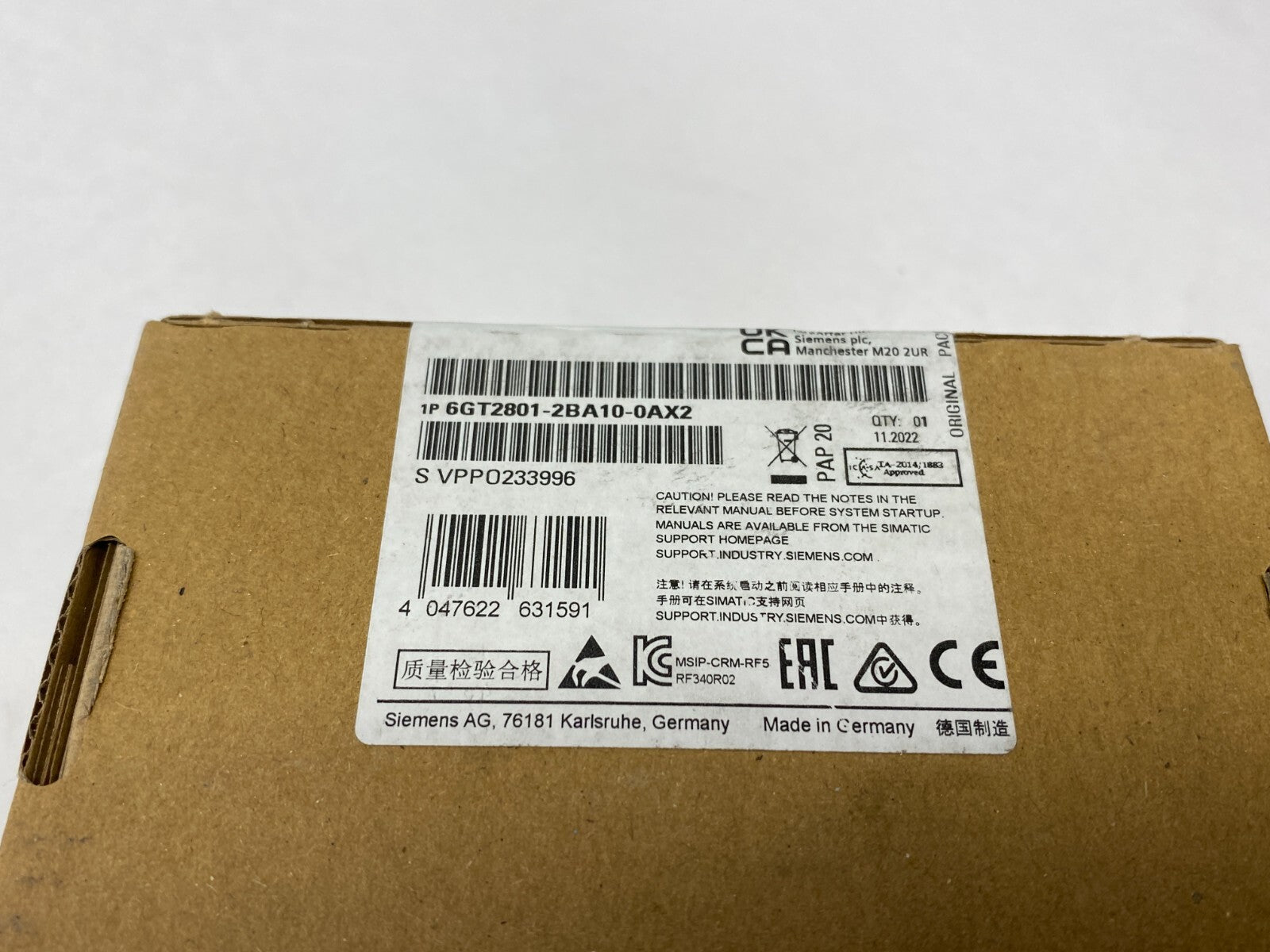 Siemens 6GT2801-2BA10-0AX2 SIMATIC RF300 Reader - Maverick Industrial Sales