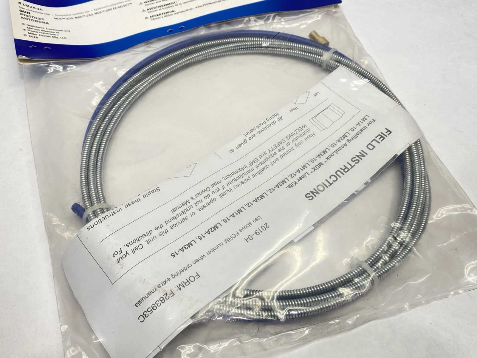 LM2A-10 | Miller Acculock MDX Liner 0.030"-0.035" 10' Length - New - Maverick Industrial Sales