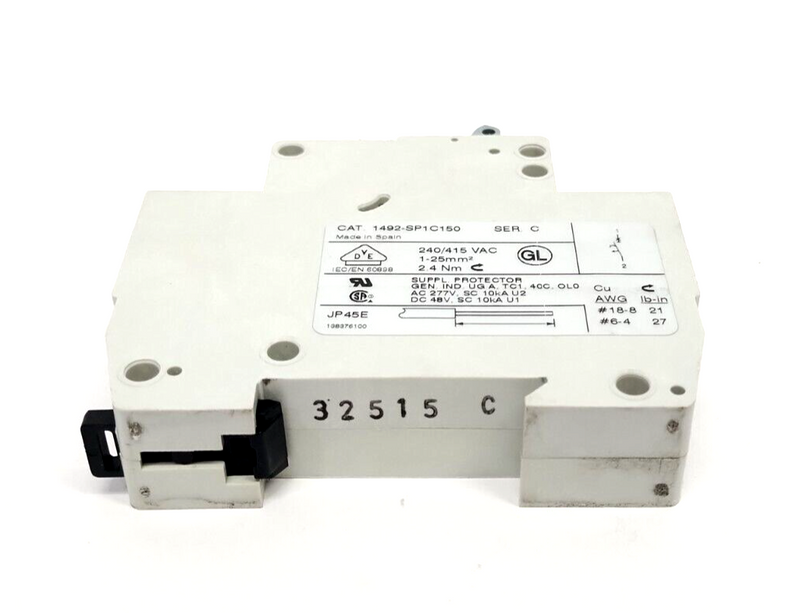 Allen Bradley 1492-SP1C150 Ser. C Supplementary Circuit Breaker 1P 15A - Maverick Industrial Sales