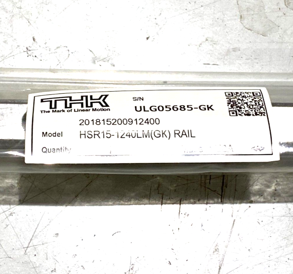 HSR15-1240LM(GK) | THK Linear Guide Rail 60mm Pitch 1240mm Length 15mm Width - New - Maverick Industrial Sales