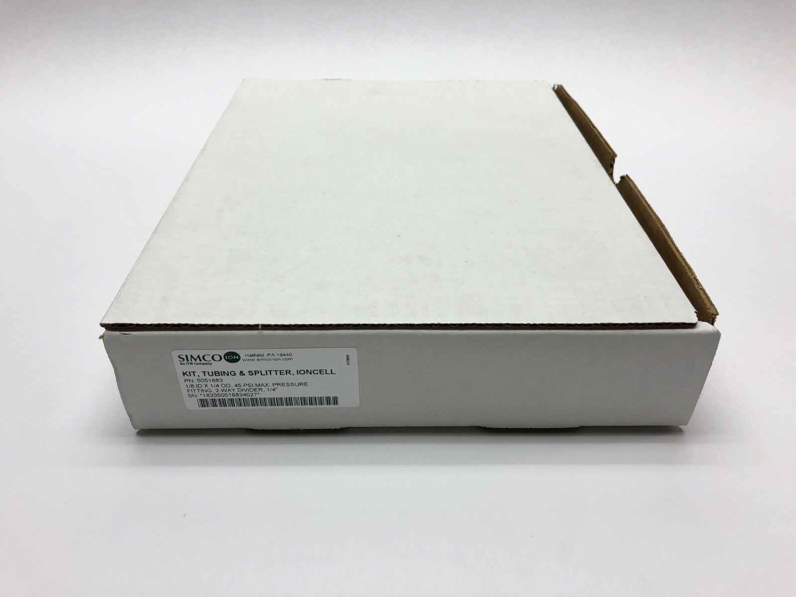 Simco Ion 5051683 Ioncell Tubing & Splitter Kit, 1/8 ID x 1/4 OD, 45 PSI Divider - Maverick Industrial Sales