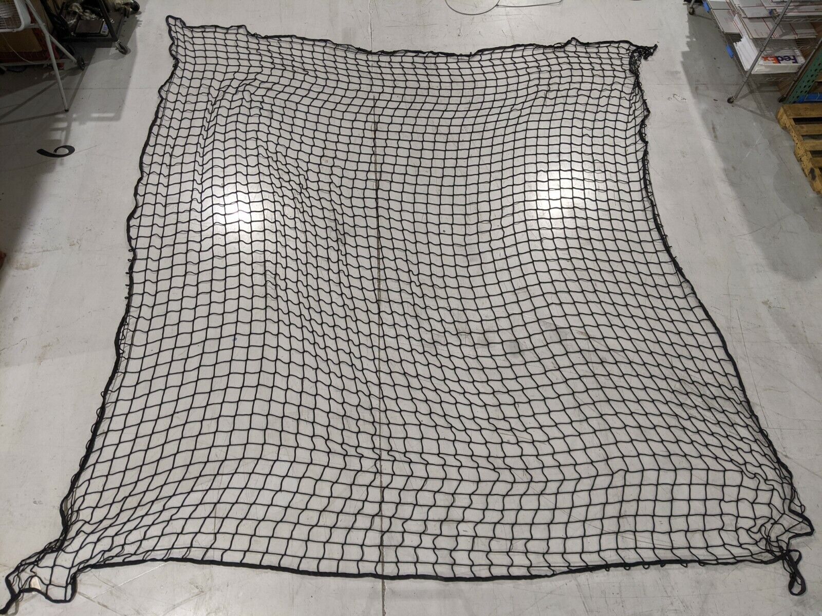 InCord M3000BK Knotless Netting 4" Square Holes 2" Web Border 15ft x 16.50ft - Maverick Industrial Sales