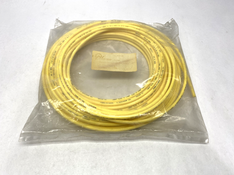 Freelin Wade 1J-204-08 Yellow Nylon Tubing .25" x .180" ID x 100' Length 2006y - Maverick Industrial Sales