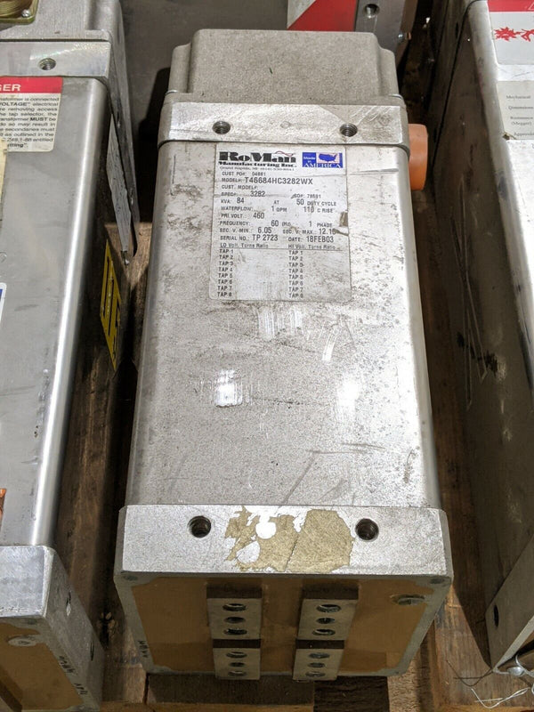 Roman T46684HC3282WX Welding Transformer 84kVA 460V 1GPM - Maverick Industrial Sales