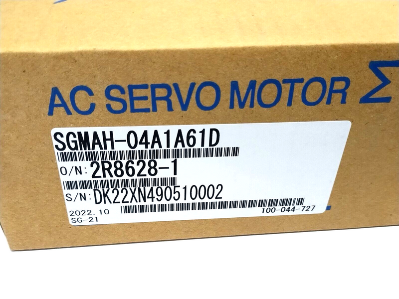 Yaskawa SGMAH-04A1A61D Servo Motor 1.27Nm 3000rpm,  400W 200V 2.8A - Maverick Industrial Sales