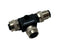 Escha 6030664 T-Connector M12 2x Female 1x Male 5-Pin - Maverick Industrial Sales