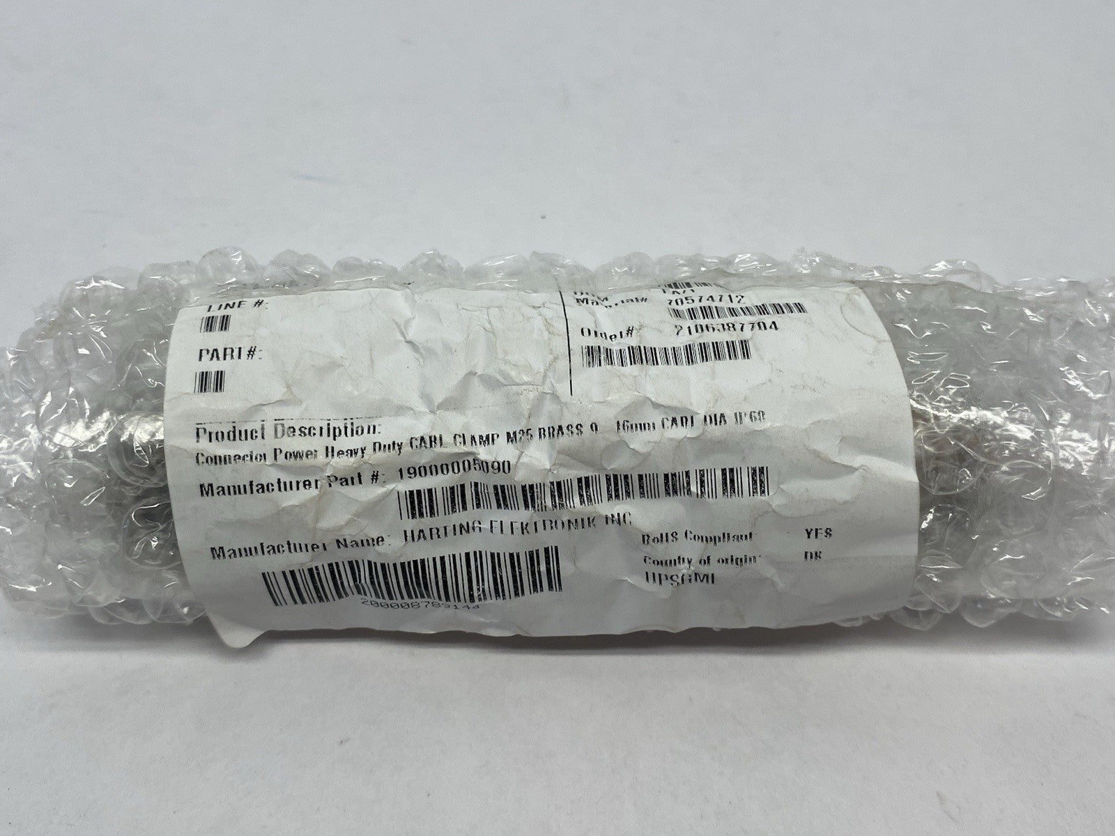 19000005090 | Harting Cable Gland Han CGM-M M25x1,5 D.9-16mm PKG OF 4 - New - Maverick Industrial Sales