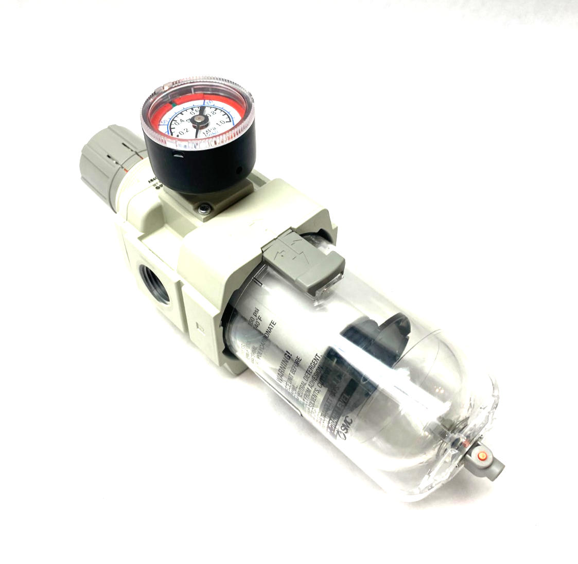 SMC AW40-N04-Z-B Modular Filter Regulator w/ Gauge 7-125psi Set Press - Maverick Industrial Sales