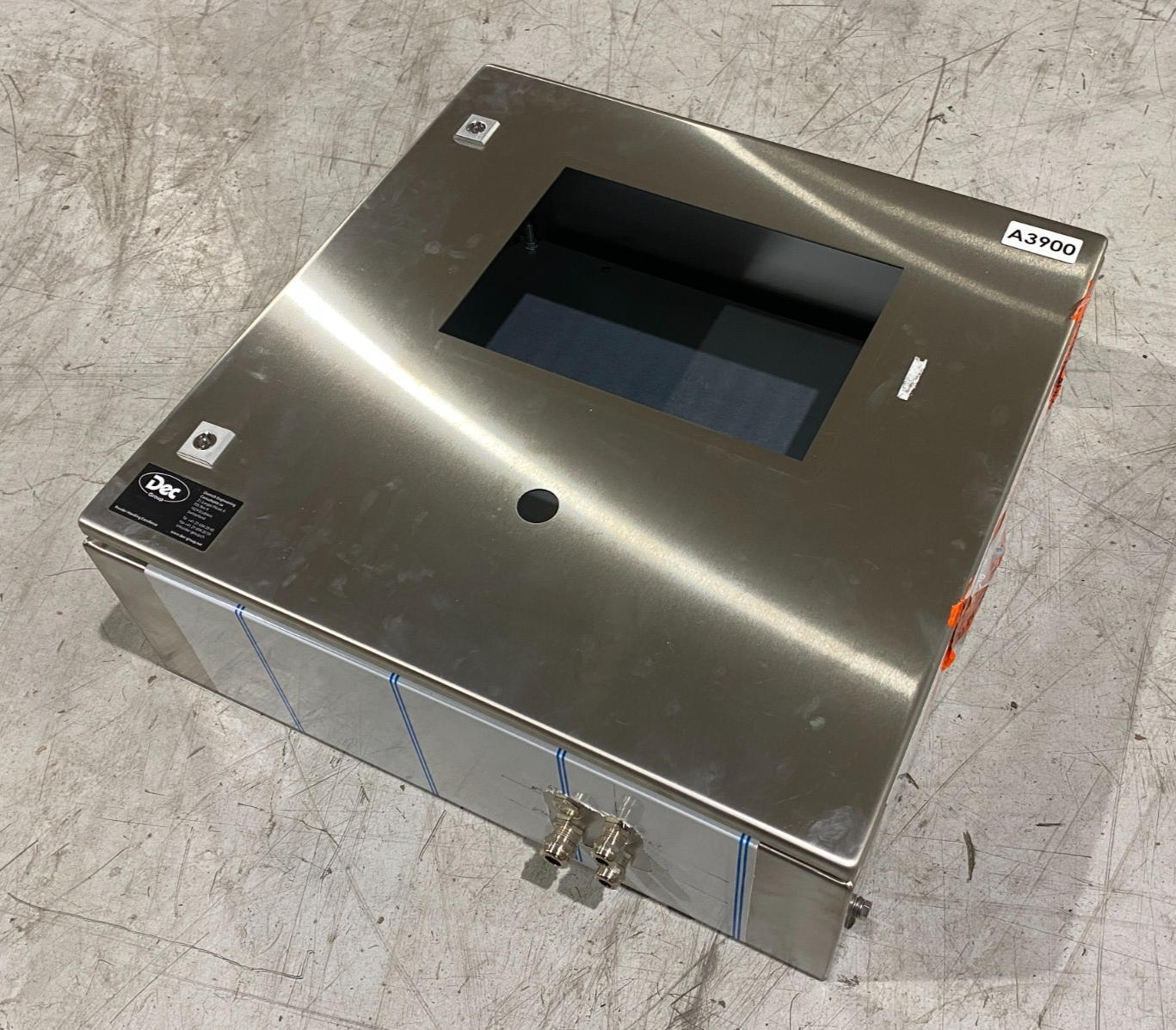 9405600 | Rittal KEL 9405.600 Stainless Steel Enclosure 600x600x210mm HOLE CUT - New – Open box - Maverick Industrial Sales