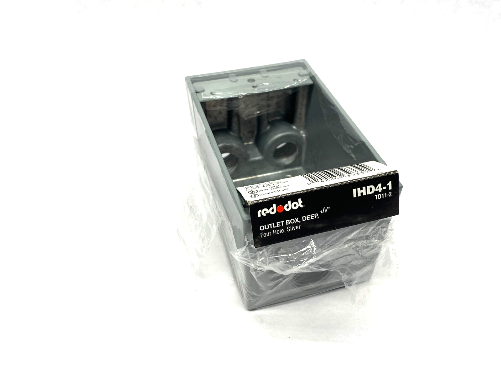Red Dot IHD4-1 Deep Outlet Box Four Hole 1/2" - Maverick Industrial Sales