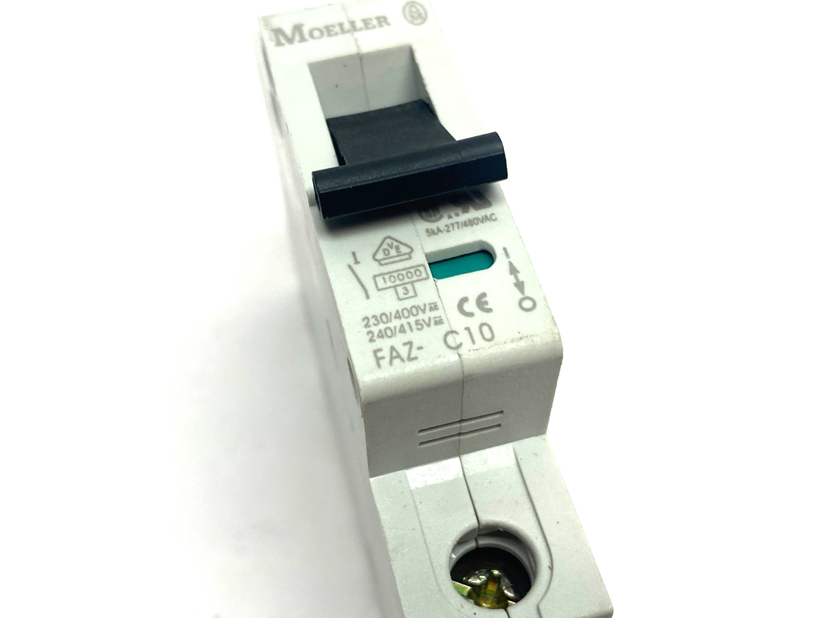 FAZ-C10 | Eaton Moeller Miniature Circuit Breaker 1-Pole - Used - Maverick Industrial Sales