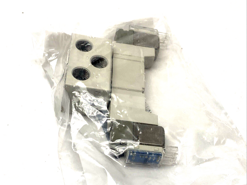 SMC SY3440-5MOU-01F-Q Double Solenoid Valve w/ Subplate - Maverick Industrial Sales