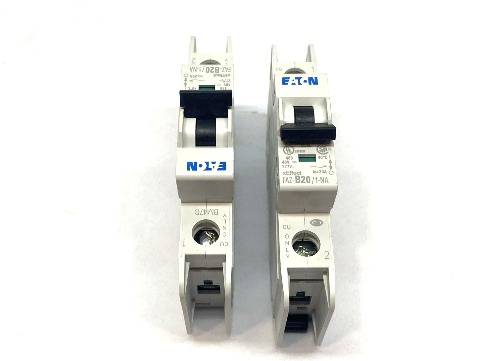 Eaton FAZ-B20/1-NA Circuit Breaker 1-Pole B-Curve 20A 132687 BOX OF 2 - Maverick Industrial Sales