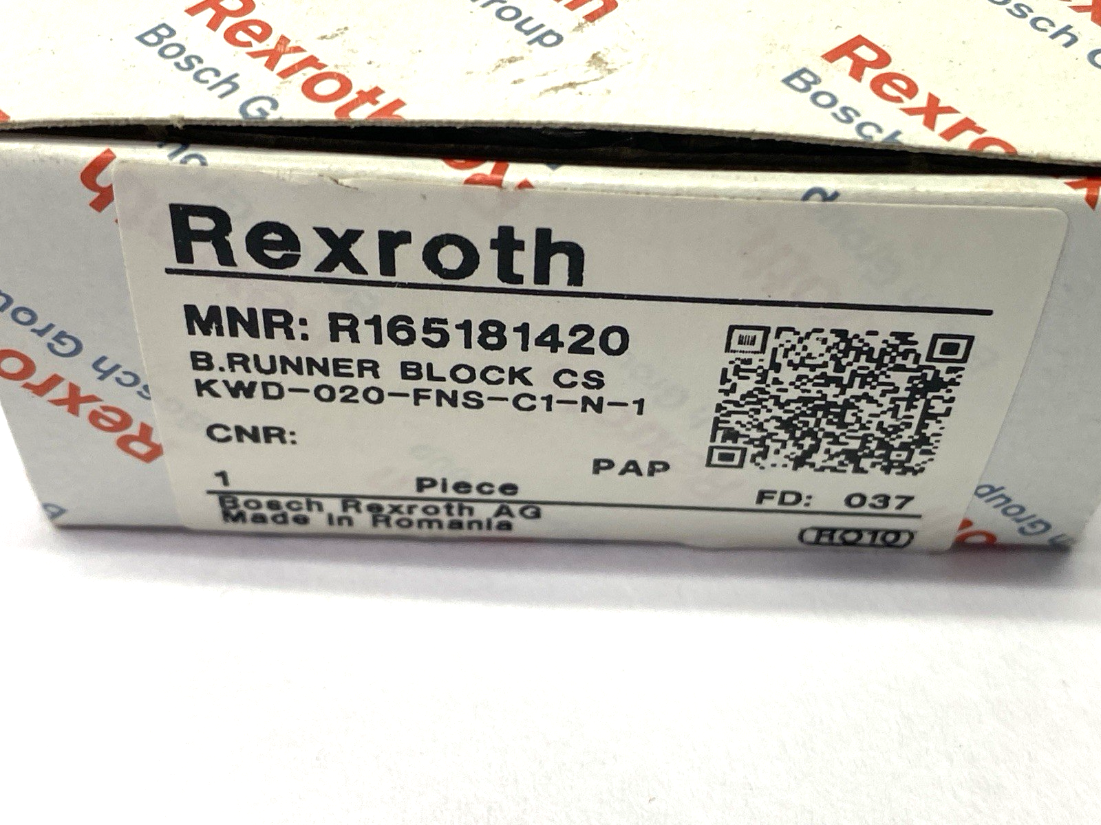 R165181420 | Bosch Rexroth KWD-020-FNS-C1-N-1 Ball Runner Linear Guide Block - New - Maverick Industrial Sales