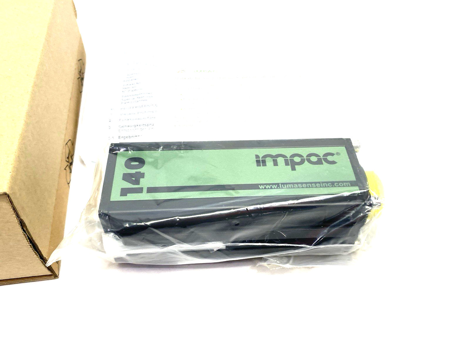 3875300 | LumaSense IMPAC IGA 140 Digital Pyrometer 300 to 1300°C Non-Contact - New – Open box - Maverick Industrial Sales