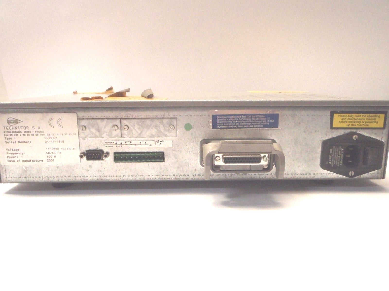 Technifor UC201/F Marking Head Controller - Maverick Industrial Sales