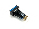 IDEC AL6H-M23P-S Rectangular Illuminated Pushbutton Blue 16mm A6 Series - Maverick Industrial Sales