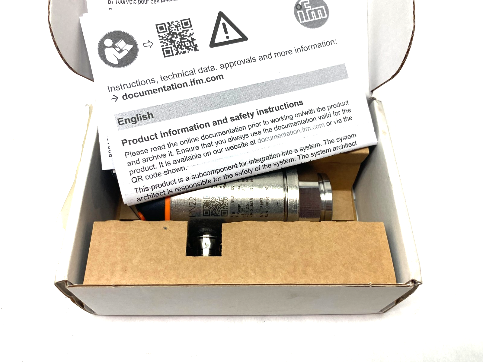 Ifm PN2293 Pressure Sensor w/ Digital Display PN-025-REN14-MFRKG/US/ /V - Maverick Industrial Sales