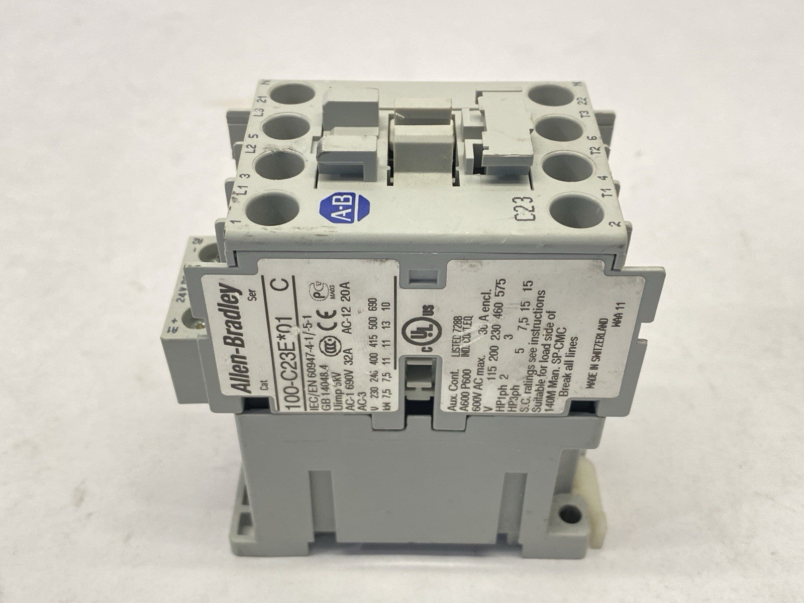 Allen Bradley 100-C23EJ01 Ser C Contactor 3-Pole 24VDC Coil - Maverick Industrial Sales