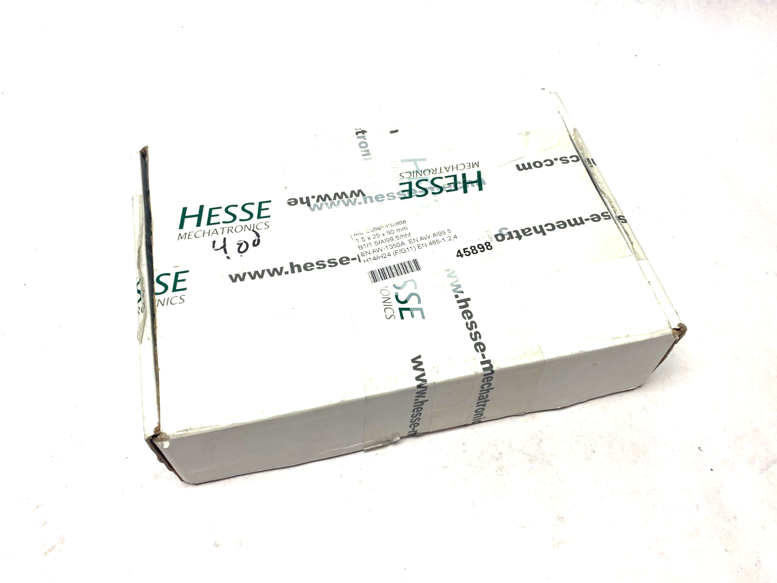 Hesse 45898 Aluminum Substrate Plate 1.5 x 25 x 90mm BOX OF 400 - Maverick Industrial Sales