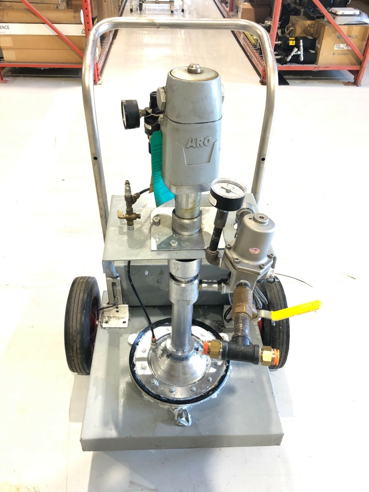 650223 | ARO Pneumatic Piston Pump Dispensing Sprayer System Grease Sealant Paint - Used - Maverick Industrial Sales