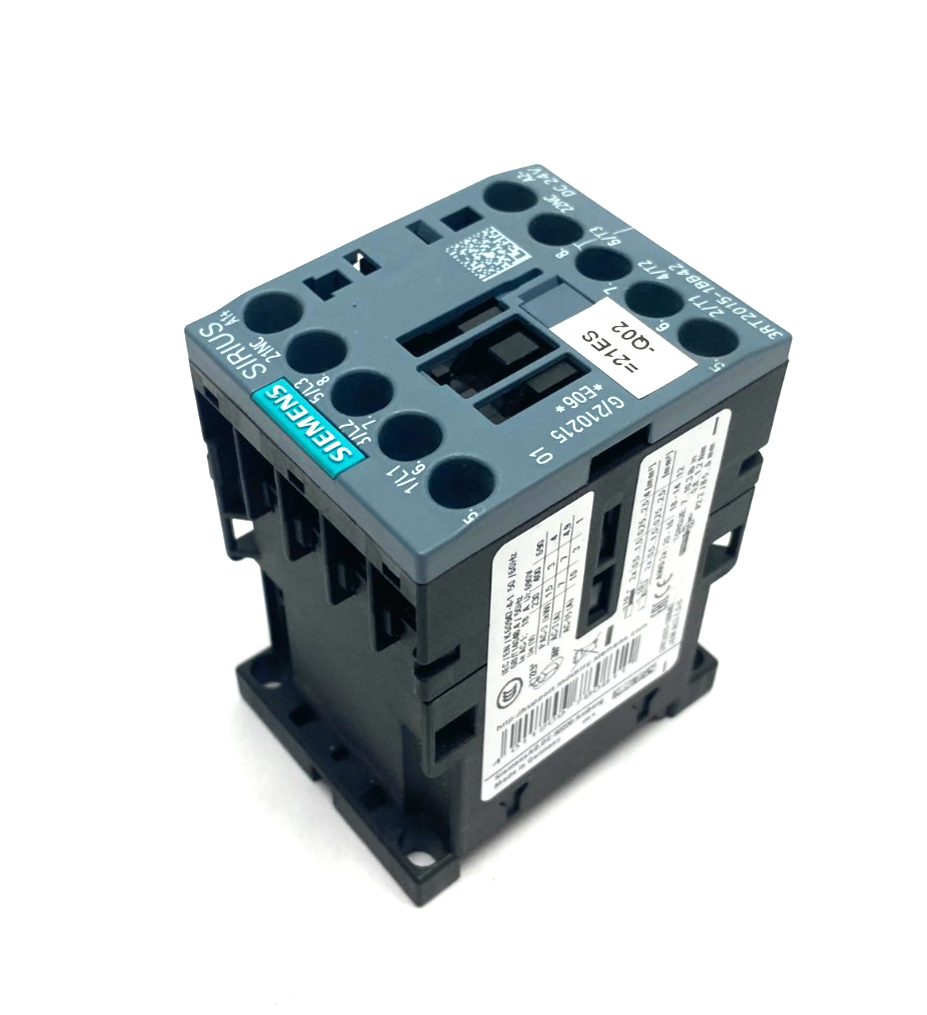 Siemens 3RT2015-1BB42 SIRIUS Power Contactor AC3:3KW 1NC DC24V - Maverick Industrial Sales
