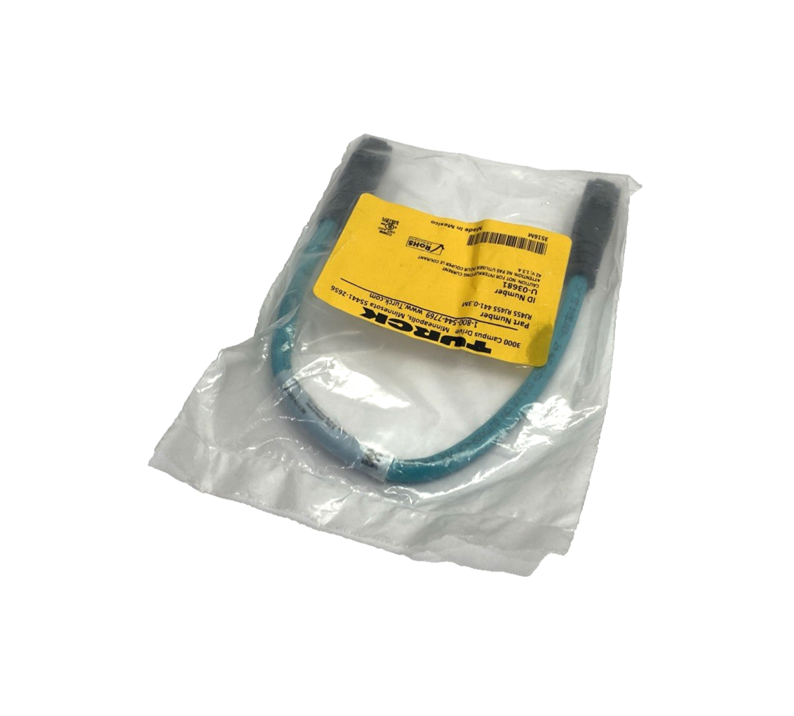 Turck RJ45S RJ45S 441-0.3M Industrial Ethernet Cable RJ45 0.3m U-03681 - Maverick Industrial Sales
