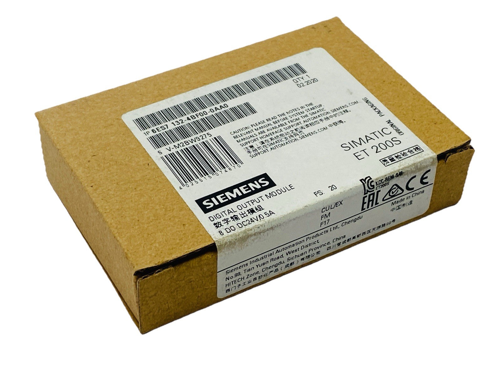 Siemens 6ES7132-4BF00-0AA0 SIMATIC ET 200S Digital Output Module - Maverick Industrial Sales