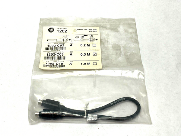 Allen Bradley 1202-C03 Ser. A SCANPort Cable 0.3m Length - Maverick Industrial Sales