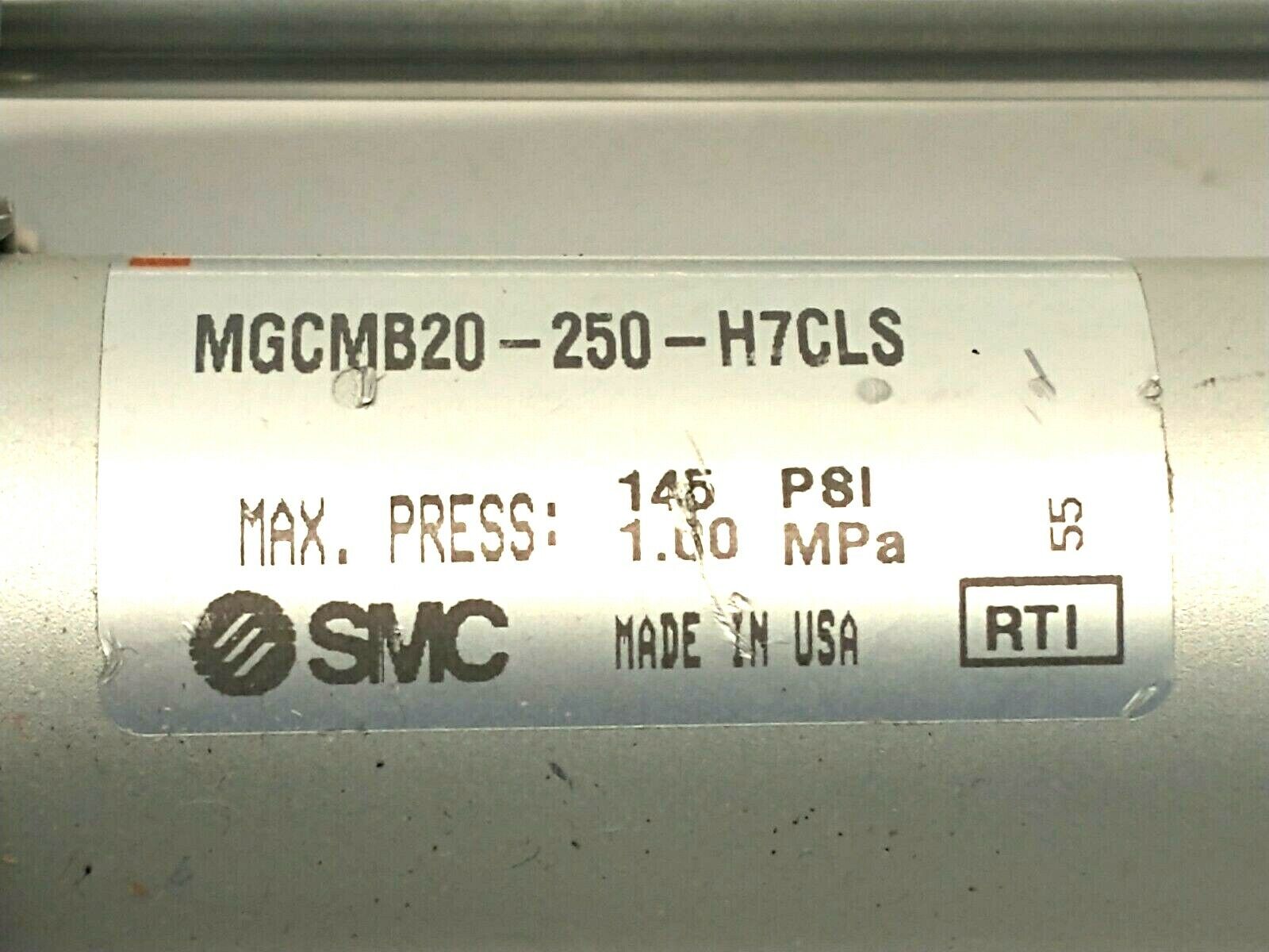 SMC MGCMB20-250-H7CLS Compact Slide Bearing Externally Guided Cylinder - Maverick Industrial Sales