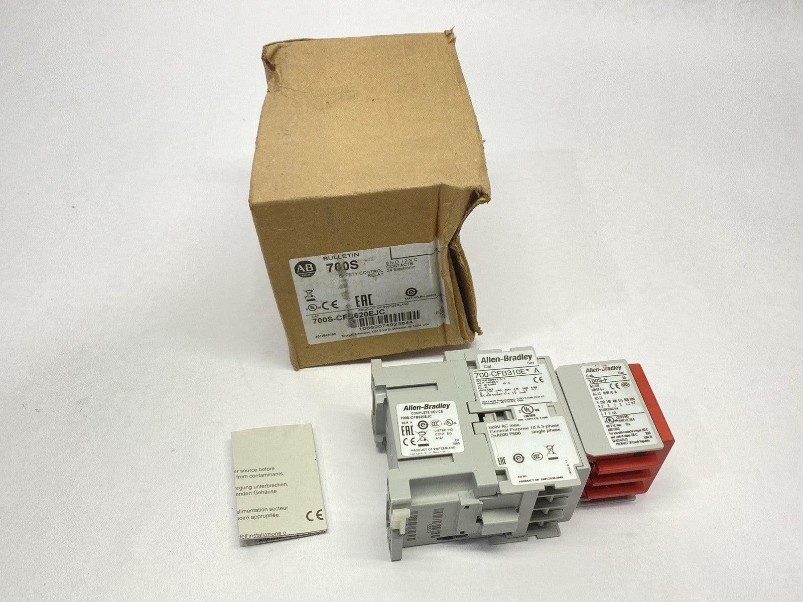Allen Bradley 700S-CFB620EJC Ser A Safety Control Relay 10A 600VAV 24VDC Coil - Maverick Industrial Sales