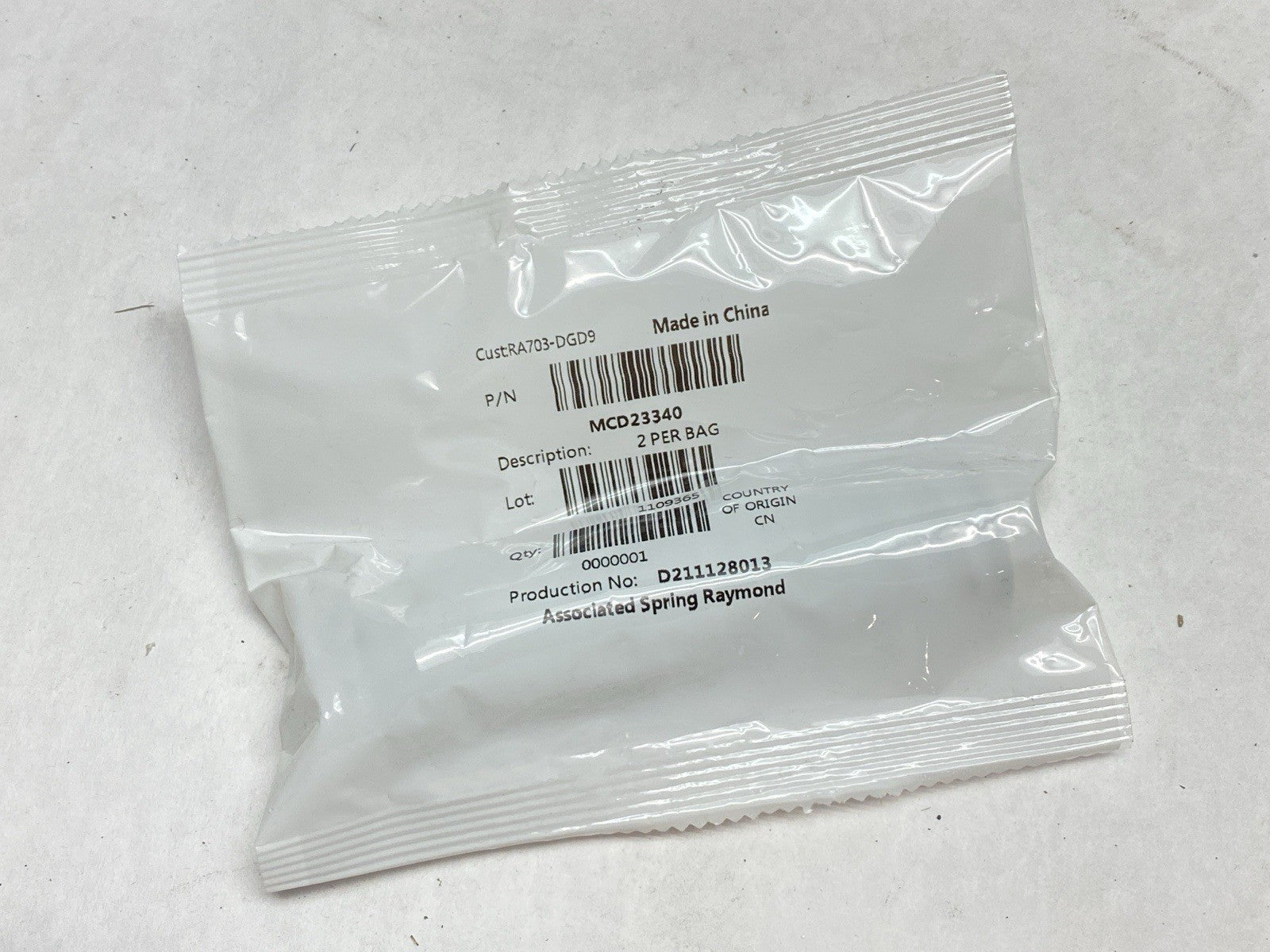 Associated Spring Raymond MCD23340 Compression Spring LOT OF 2 - Maverick Industrial Sales