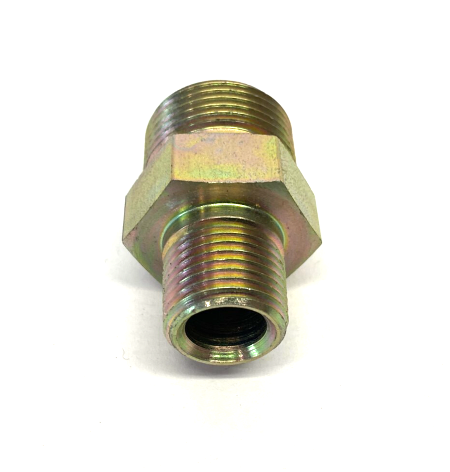 Parker 12-8 FLO-S Seal-Lok ORFS Straight Male Connector 3/4" to 1/2"-14 NPT - Maverick Industrial Sales