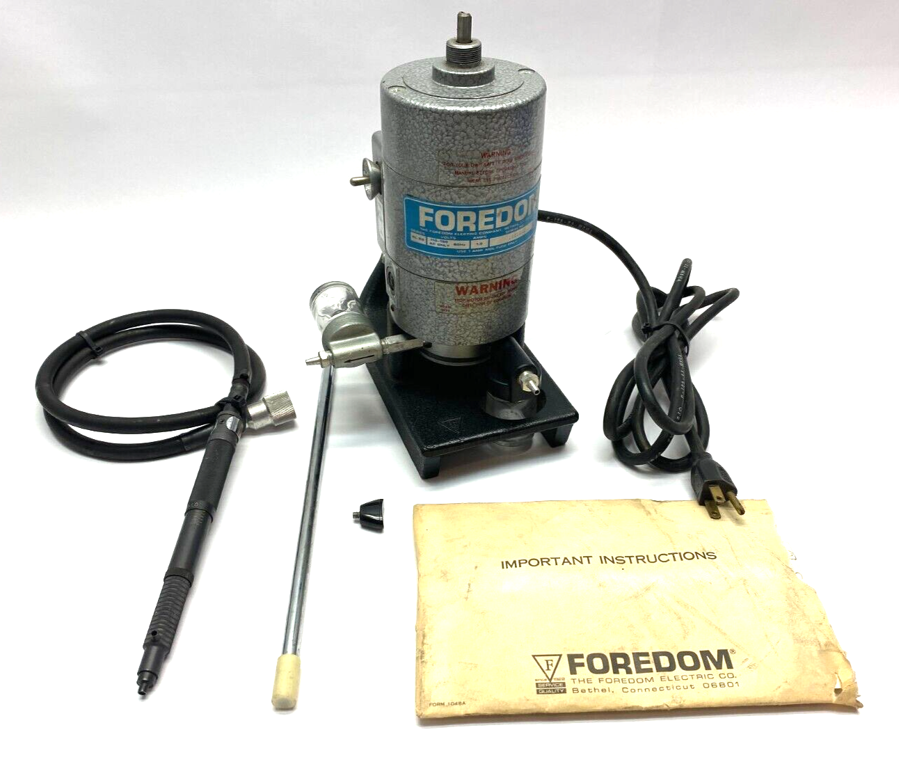 Foredom Electric SL 85 Series Power Screw Driver 110-130VAC 1.0A 60Hz - Maverick Industrial Sales