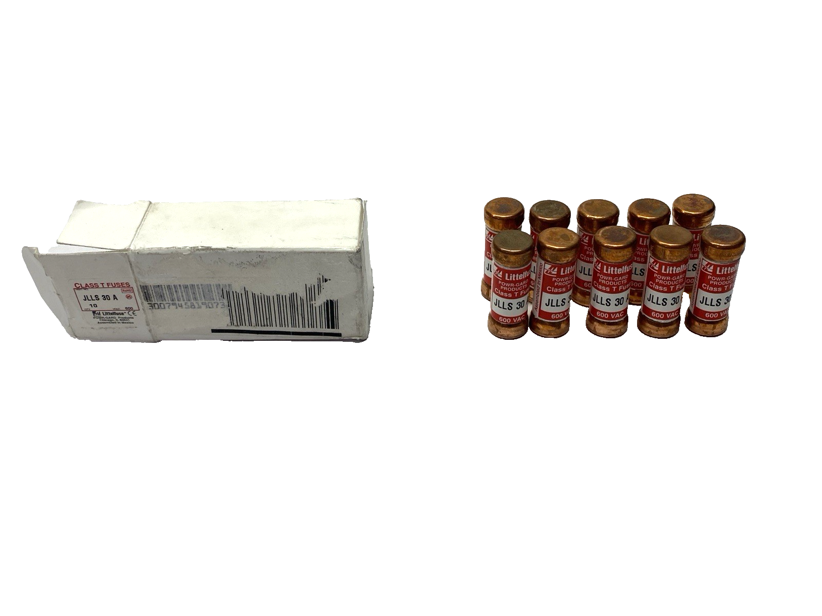 Littelfuse JLLS030 Powr-Gard Fast Acting Fuse 600V 30A SHELFWARE BOX OF 10 - Maverick Industrial Sales