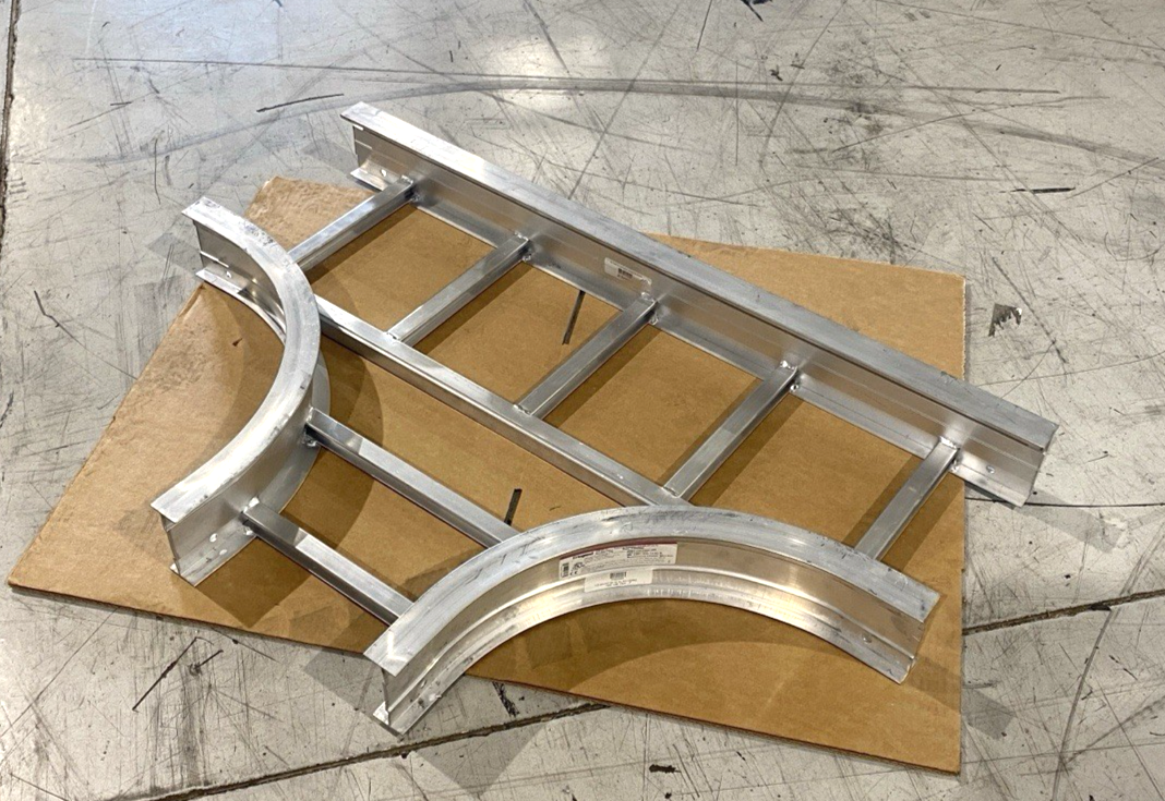 Legrand LD-4A-HT12-12 Aluminum Cable Tray Tee 4"x12", 12" Bend P302568 LOT OF 4 - Maverick Industrial Sales