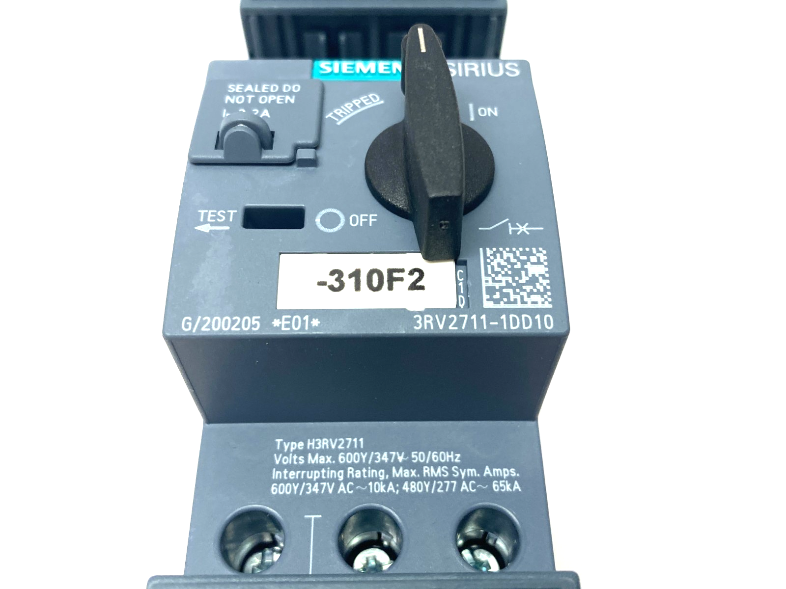 Siemens 3RV2711-1DD10 SIRIUS Motor Starter Circuit Breaker Frame Size S00 - Maverick Industrial Sales